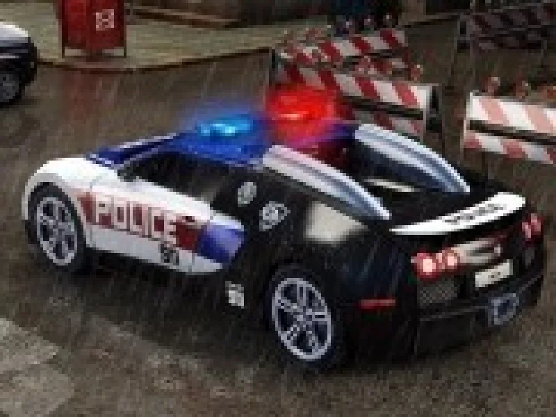politia cu masini 3d in parcare