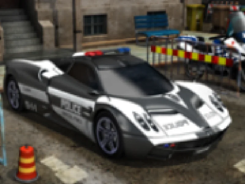 politie parcheaza masini 3d