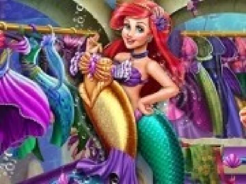 printesa ariel si hainele de sirena
