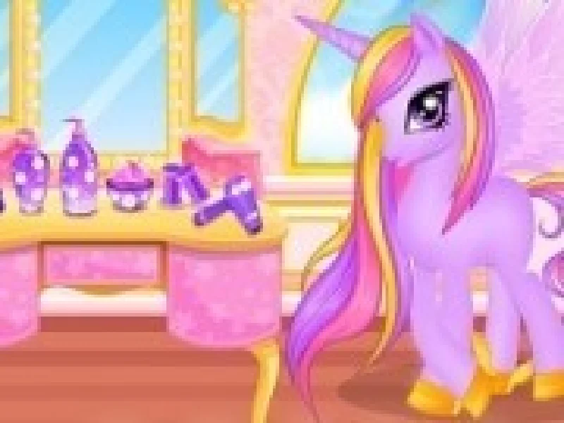 printesa unicorn ponei la salon