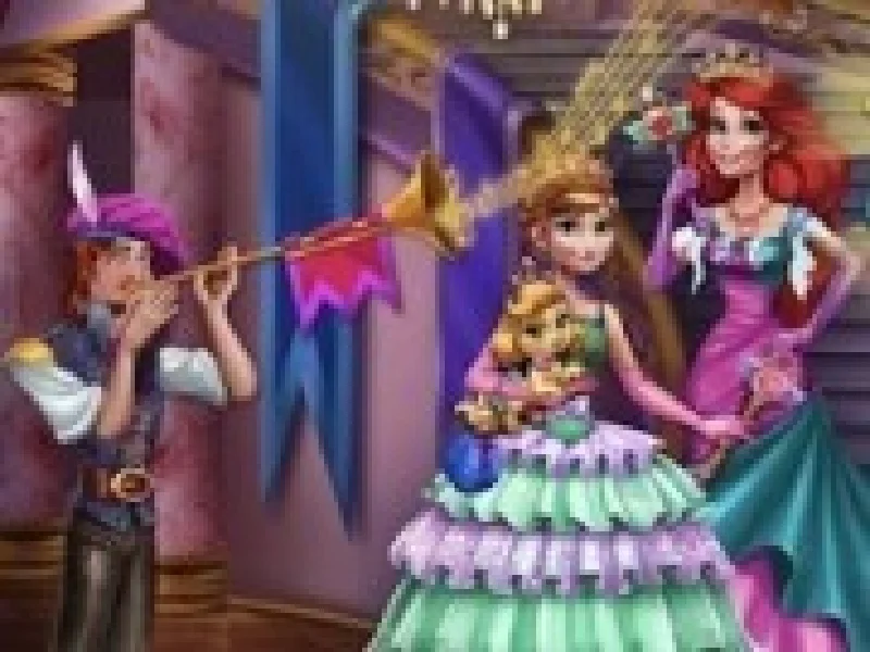 printesele ariel si anna la balul regal