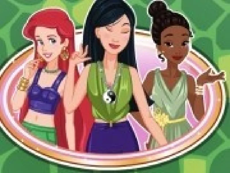 printesele disney din echipa verde