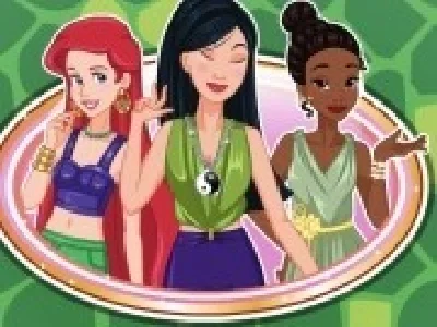 printesele disney din echipa verde