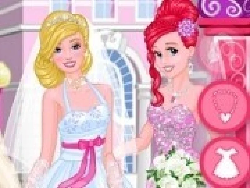 printesele disney la nunta barbie
