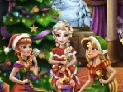 printesele frozen la bradul de craciun