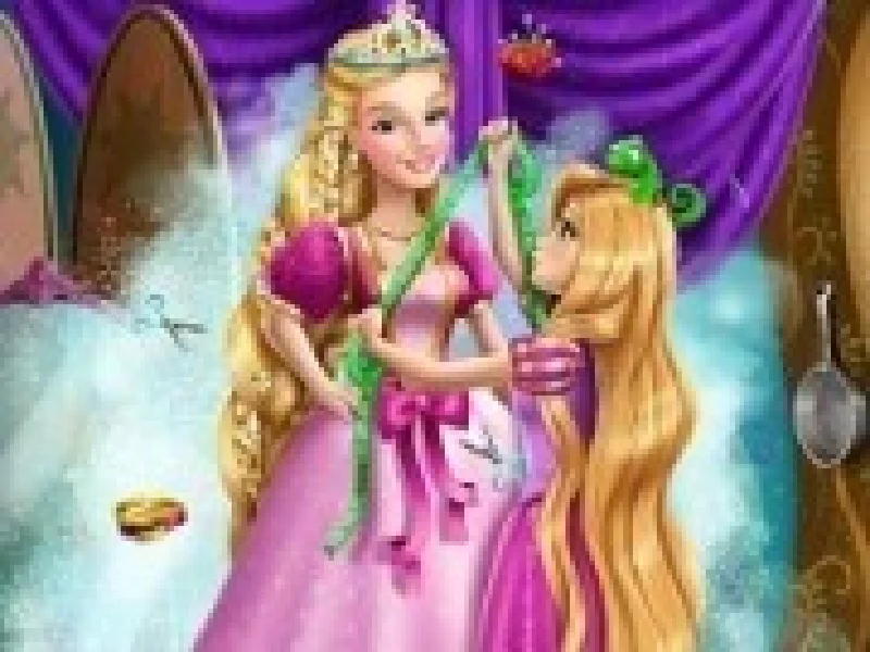 rapunzel face rochia lui barbie