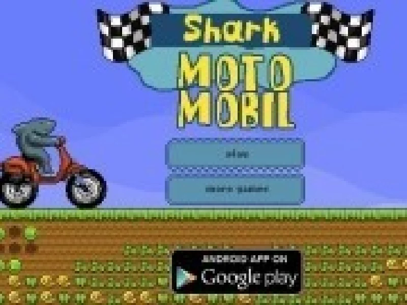 rechinul de curse pe motocicleta