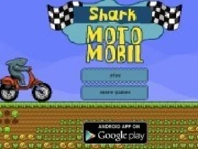rechinul de curse pe motocicleta