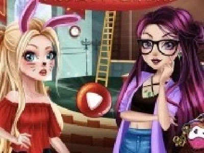 rivalitatea liceul ever after high cu raven queen si apple white