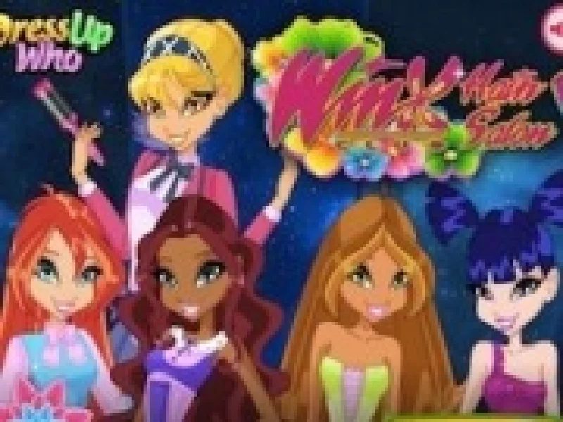 salonul de coafat a fetelor winx