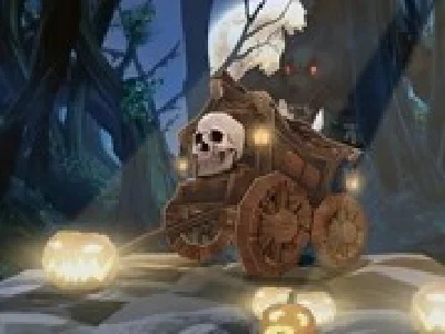 scapa de varcolac cu masini de halloween