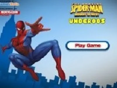 spiderman se leagana pe panza de paianjen