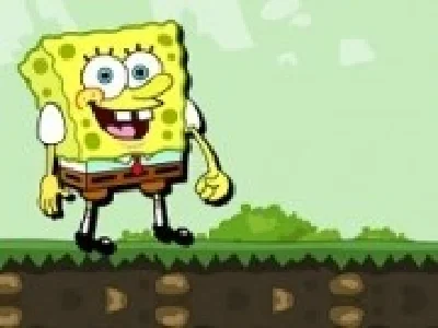 spongebob alearga pentru craby patty