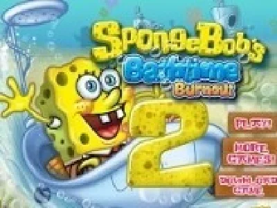 spongebob conduce masina cada