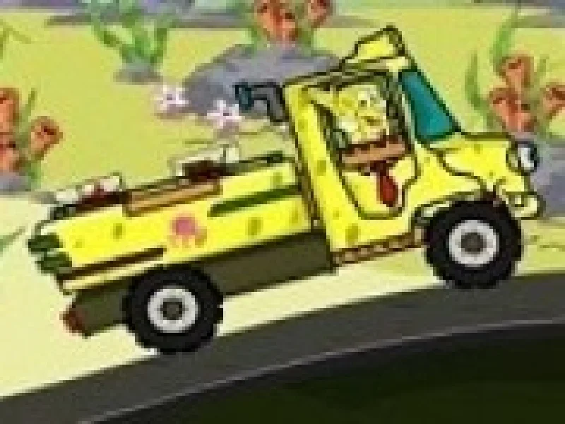 spongebob pantaloni patrati cu camionul de marfa