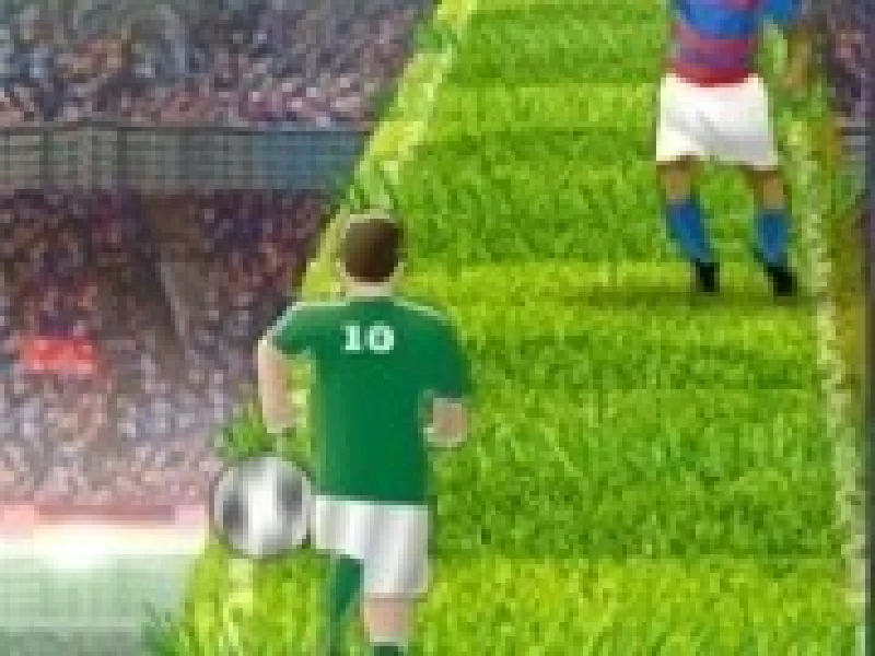 sprint de fotbalist cu dribling