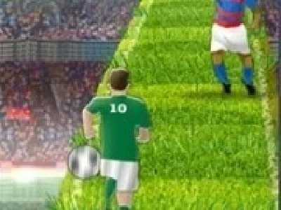 sprint de fotbalist cu dribling