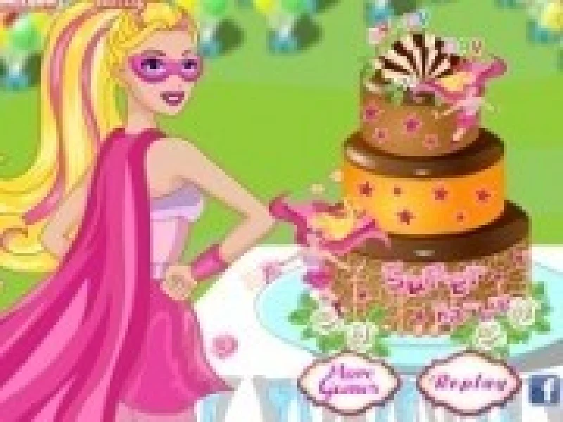 super barbie decoreaza tort gustos