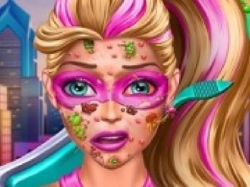 super barbie la doctorul dermatolog