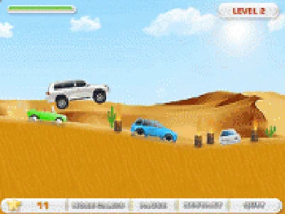 suv in curse pe drum