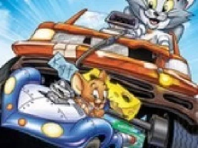 tom si jerry in curse cu masini nos