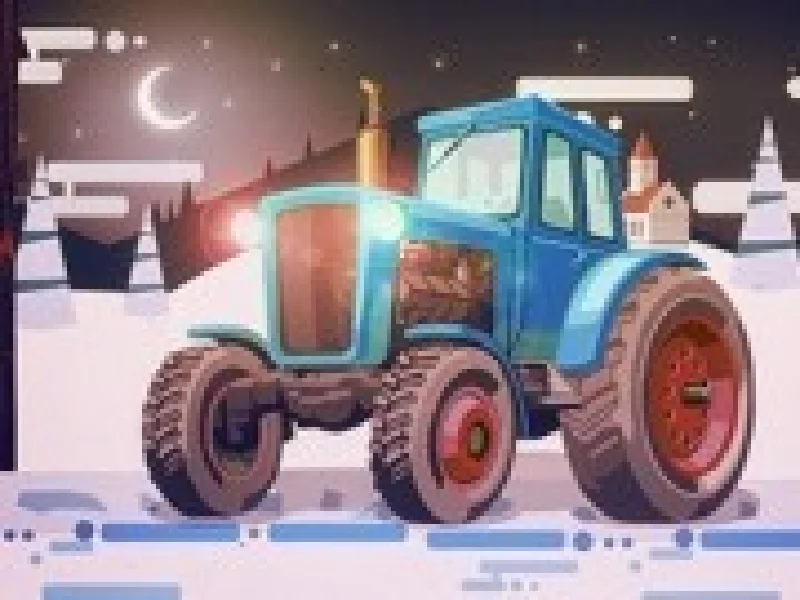 tractoare de iarna in cursa