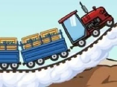 tractorul locomotive cu remorca