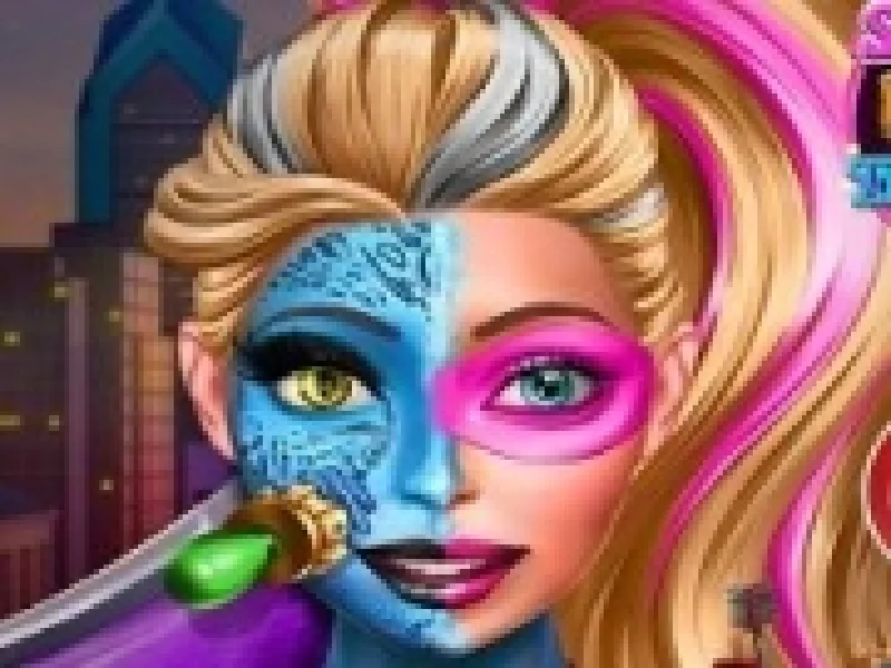 transformarea prin machiaj a papusei barbie