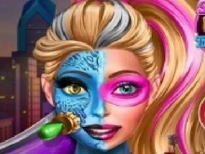 transformarea prin machiaj a papusei barbie