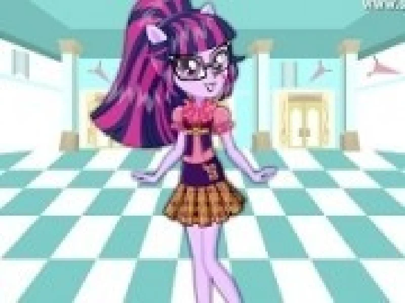 twilight sparkle in moda fetelor ponei la scoala