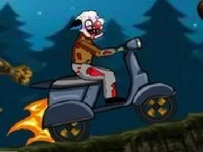 zombie in curse de scutere