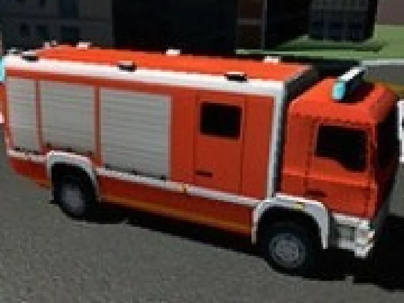Parcat camionul de pompieri