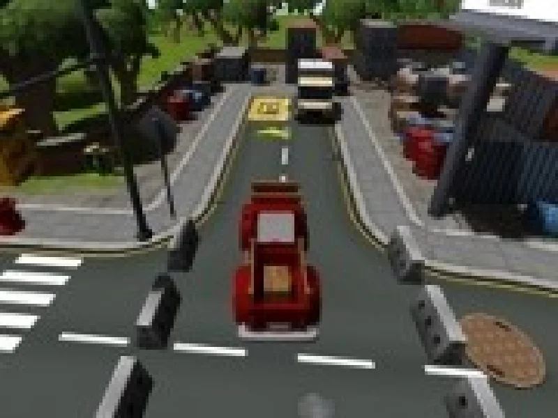 parcheaza 3d camionul in oras