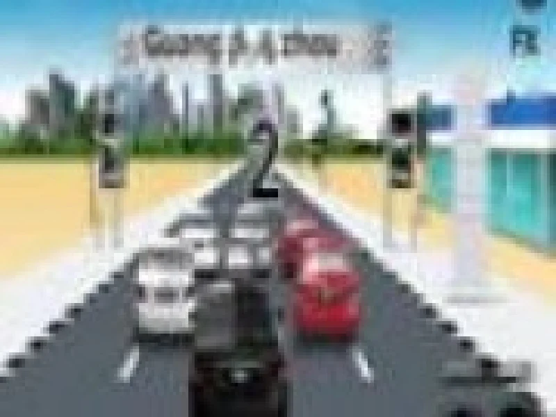 Racing car in 3d