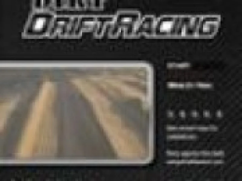 Racing drift in desert