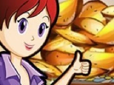 Sara gateste cartofi copti la cuptor
