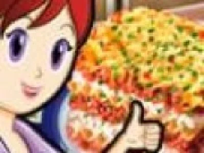 Sara gateste lasagna