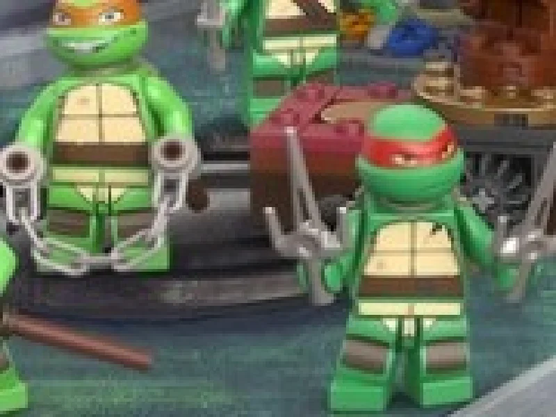 testoasele ninja lego la antrenament