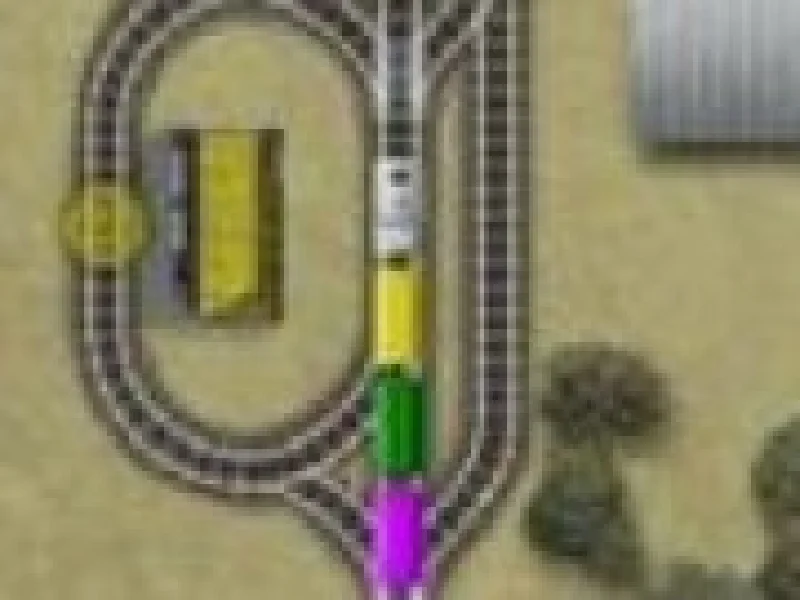 Tren multicolor